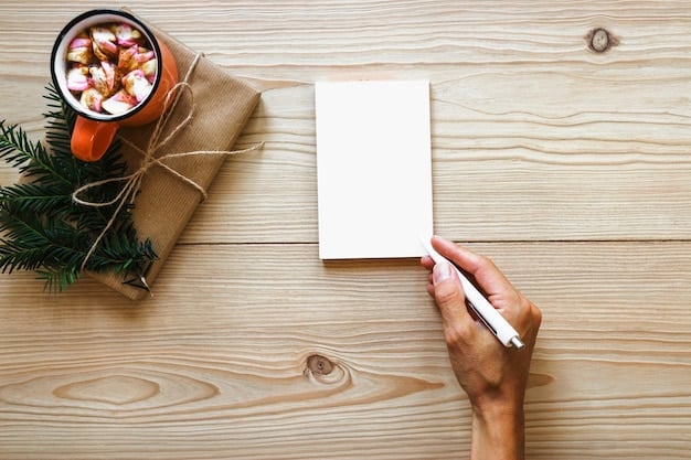 A close-up shot of a handwritten thank you card with a gift card attached, placed near a receipt scanner at a grocery store checkout. The card expresses gratitude for the essential worker's service, particularly during tax season. The scene is warm and inviting, emphasizing the personal touch of the gesture.