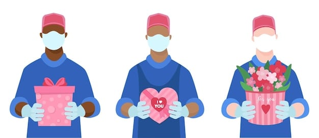 A smiling essential worker (e.g., a nurse or store clerk) receiving a small, thoughtful gift certificate for childcare or pet-sitting services. The worker looks relieved and grateful, emphasizing the positive impact of the offer. The scene is warm and supportive, highlighting the importance of easing the burden on essential workers.