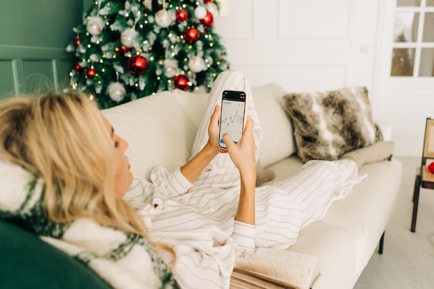A cozy living room with energy-efficient LED lighting, a smart thermostat, and thick curtains to conserve heat, showcasing easy ways to reduce energy consumption at home.