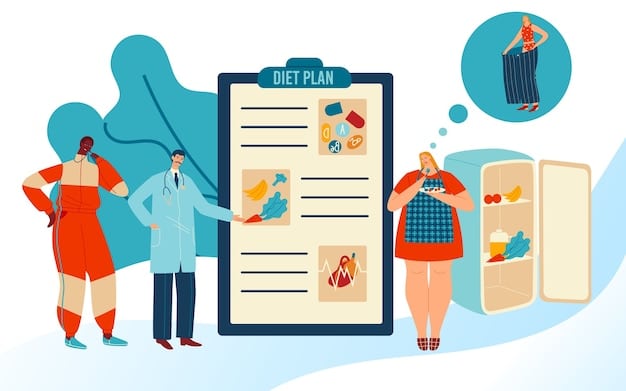 A person having a constructive discussion with a doctor or nutritionist, with charts and health records visible, symbolizing professional consultation regarding dietary choices and supplement use.