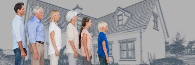 A split image showing a family happily purchasing a new home on one side and, on the other side, a credit card statement with a high-interest balance. This visually contrasts the effects of interest rate hikes on different aspects of personal finance. The title is