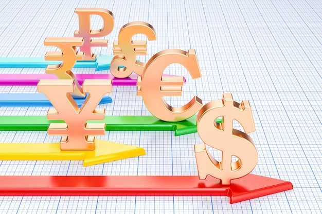 A graphic showing different income tax brackets in the US, with arrows indicating potential changes in the tax rates for each bracket in 2025. The graphic is colorful and easy to understand.