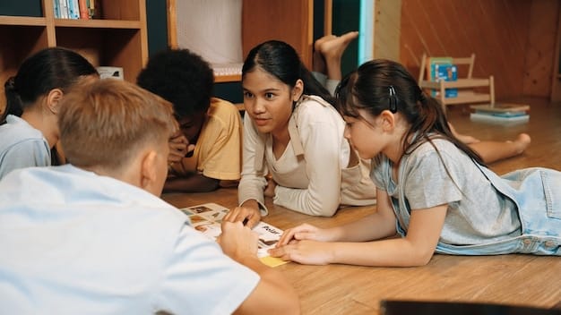 Students participating in a group discussion in a diverse classroom setting, emphasizing inclusivity and equal learning opportunities. The image illustrates the importance of addressing equity and access in national education standards to support all learners. National Education Standards: What Are the Proposed Reforms and How Will They Affect Students?