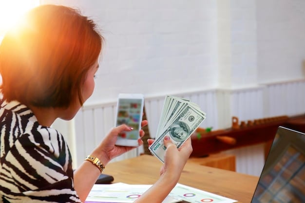 A visual representation of passive income streams, such as a person receiving rent checks, earning dividends from stocks, and selling online courses, illustrating diverse income sources for early retirement as part of Unlock Your Financial Potential: 3 Personal Finance Strategies for Early Retirement in the US.