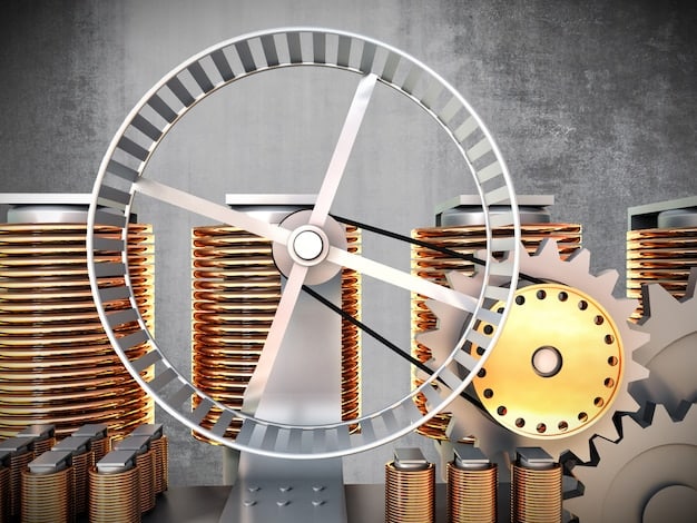 A visual representation of a savings chart ascending steadily over time, with cogs and gears symbolizing the automation process, against a backdrop of diverse people achieving their financial dreams. This reinforces the message of 'Personal Finance Tip: Automate Your Savings and Investments for Consistent Growth'.