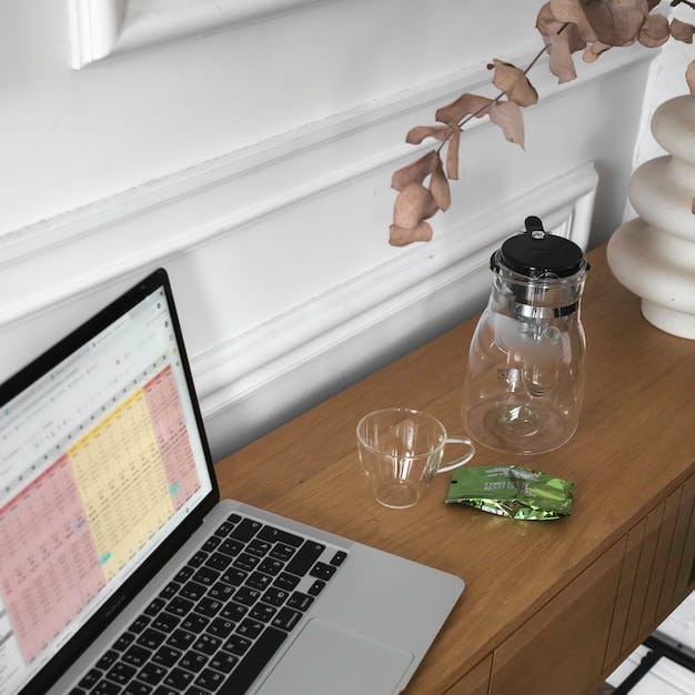A calm and organized desk setup showing budgeting notebooks, a financial calendar marked with automated transfer dates, and decorative house plants, symbolizing a harmonious and automated financial lifestyle. Highlights the importance of 'Personal Finance Tip: Automate Your Savings and Investments for Consistent Growth'.
