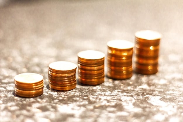 A close-up photo of stacked coins gradually disappearing, representing the diminishing purchasing power of savings due to inflation. The image symbolizes Personal Finance Insight: The Impact of Inflation on Your Long-Term Savings Goals.