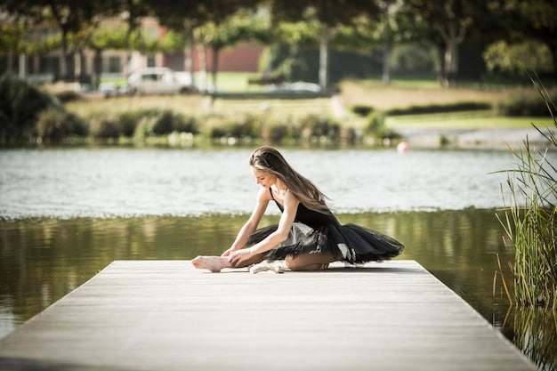A serene individual practicing yoga in a calm, natural setting. The image conveys relaxation and stress relief, highlighting a popular approach to