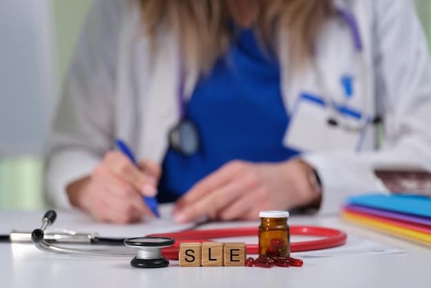 A doctor reviewing a patient's medication list and discussing an FDA alert about a weight loss drug with the patient. The focus is on the doctor's empathetic expression and the patient's concerned look. A tablet displaying an 