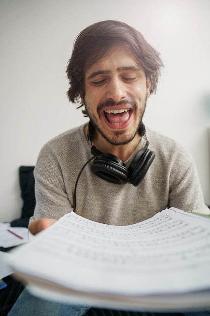 A relaxed US student smiling confidently while taking a test. The student appears calm, focused, and in control. The image represents the successful management of test anxiety and the positive impact of effective coping strategies. The student embodies the results of using What are the 3 Most Effective Strategies for US Students to Manage Test Anxiety and Improve Performance?.