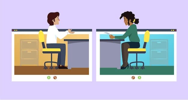 A split screen showing two contrasting learning environments: On one side, students are using outdated computers in a crowded classroom; on the other, students are engaged with interactive whiteboards and tablets in a well-equipped setting, demonstrating the impact of the digital divide on US education.