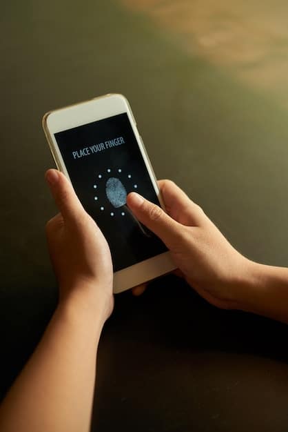 A person holding a smartphone with various privacy setting icons visible, depicting a user actively managing their digital privacy.